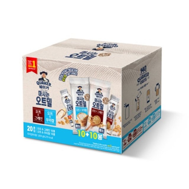 Quaker Oatmeal Shake Drink - Rice & Grains (20 packs)