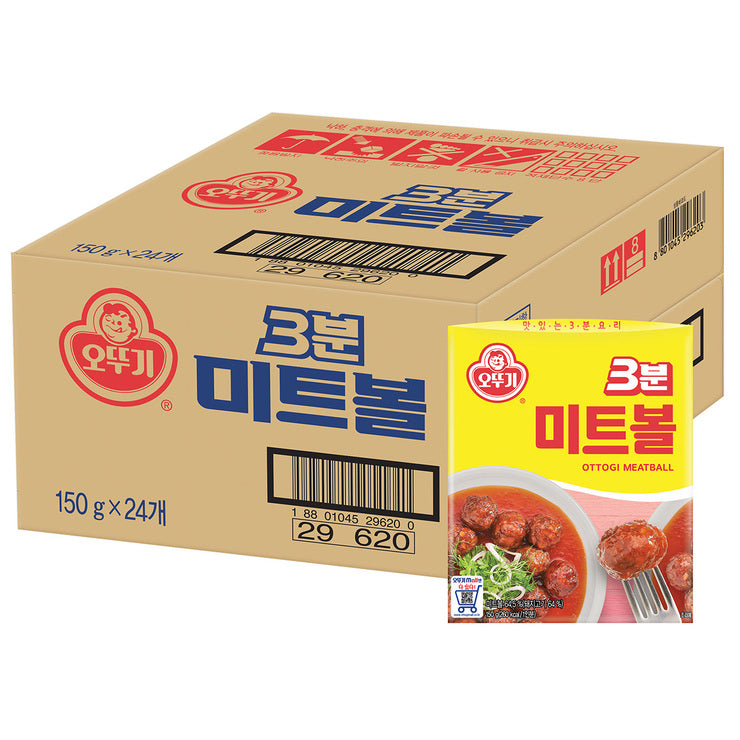 Ottogi 3 Min Meatball 150g x 24 Package