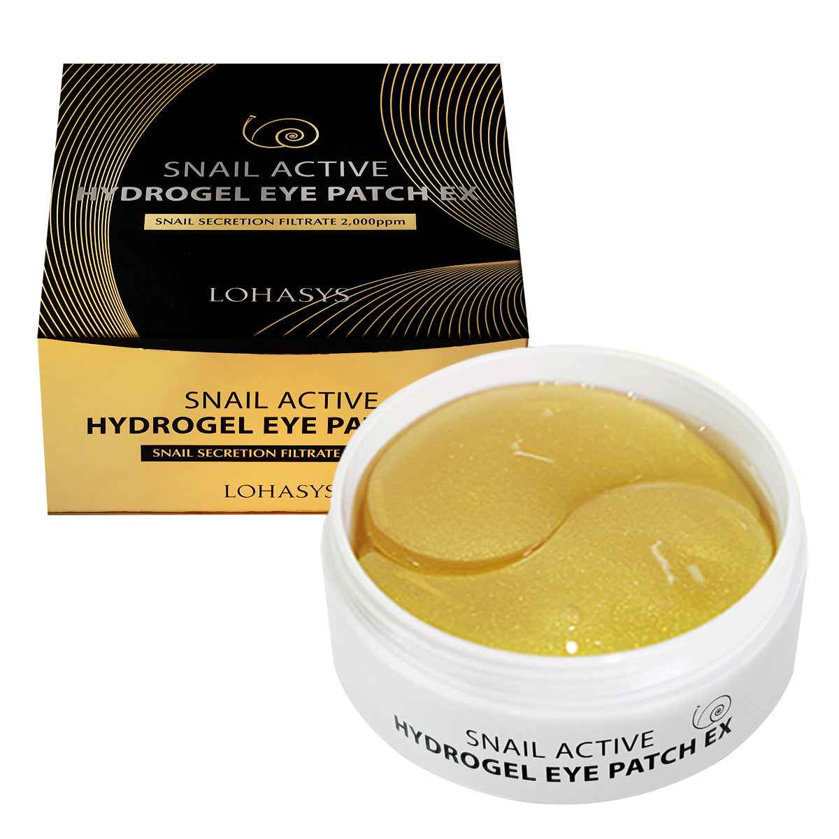 Lohasys Snail Active Hydro Gel Eye Patch 60ct x 2