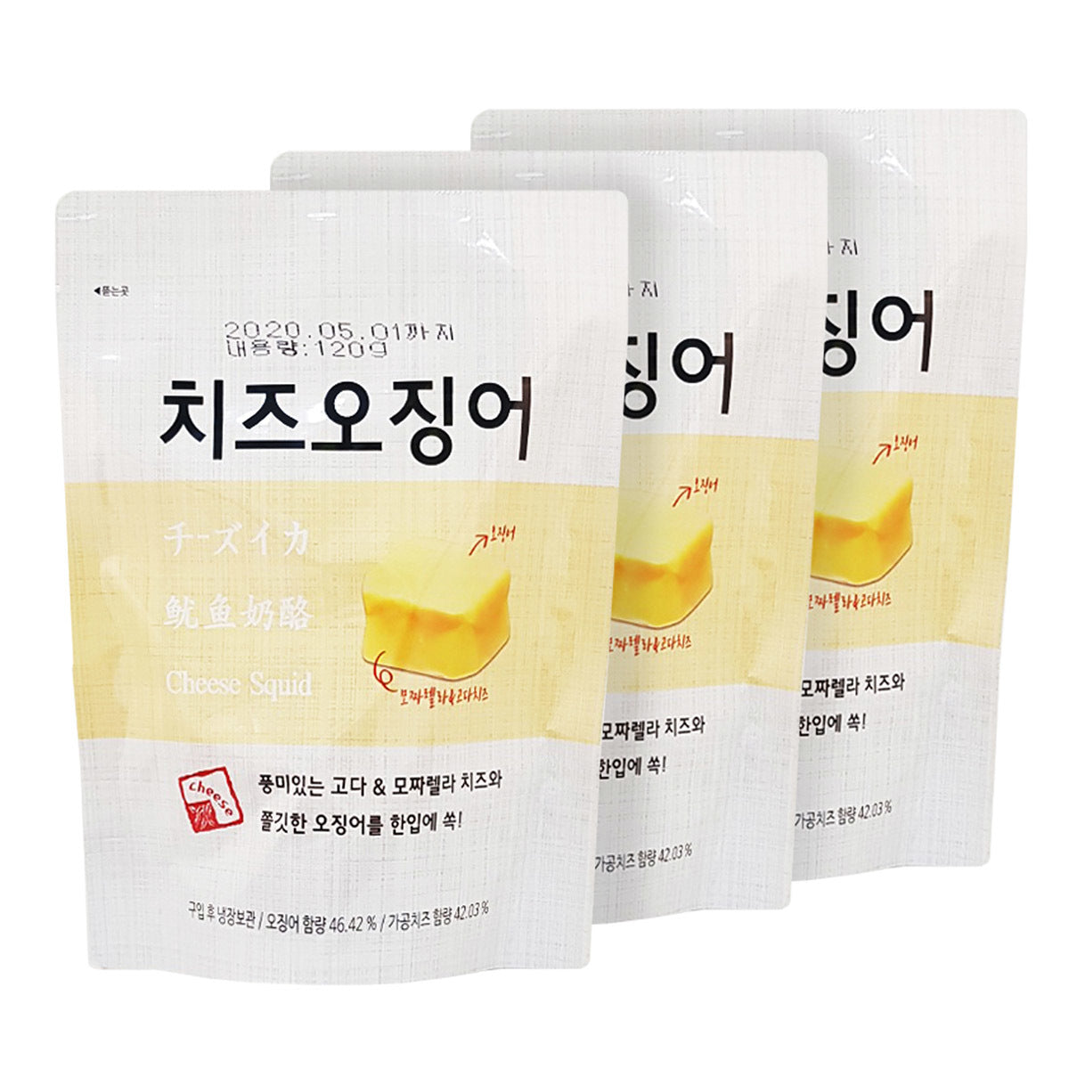 마마스 초이스 치즈 오징어 120g x 3