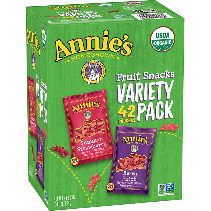 Annie's Fruit Snacks Variety Pack 23g x 42ea