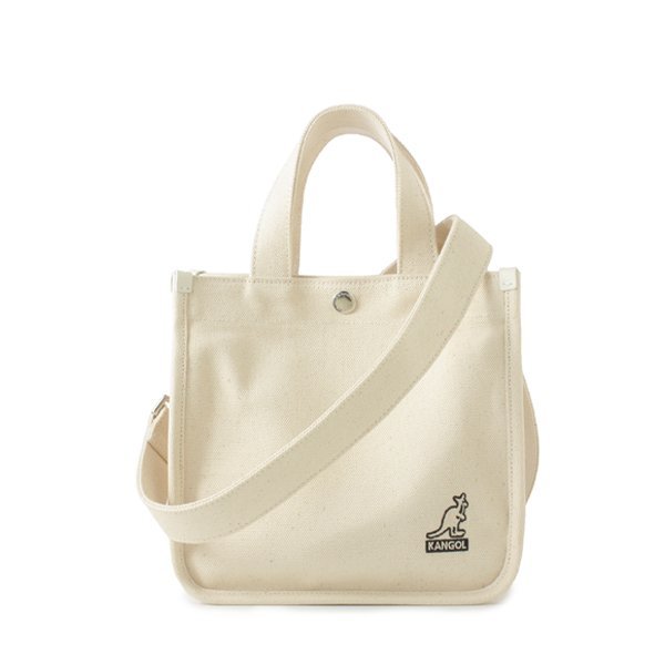 KANGOL Canvas Tote Bag Mini 3727 Ivory