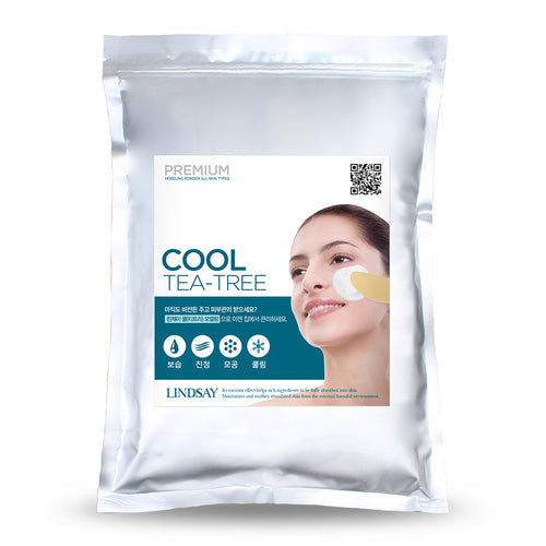 Lindsay Premium Cool (Tea Tree) Modeling Pack 茶樹面膜軟膜粉 大容量密封袋裝 1kg + 軟膜工具套裝